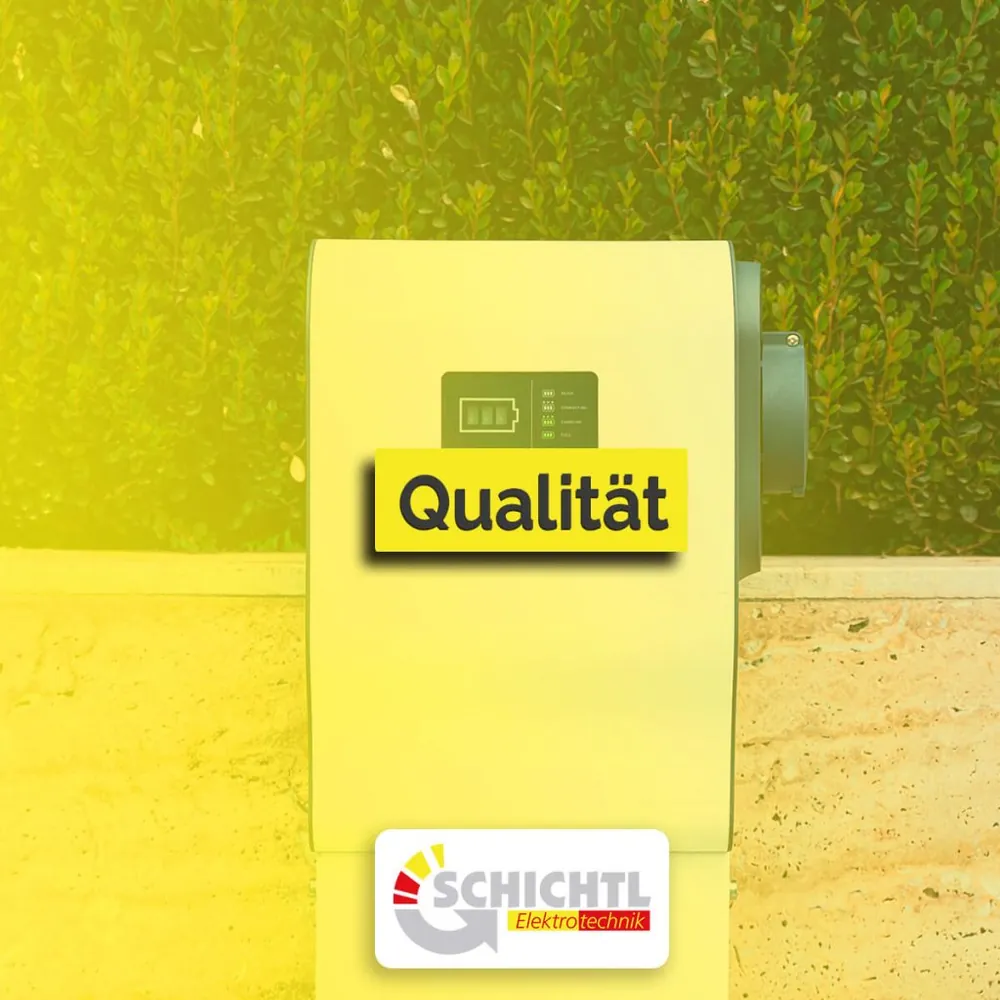 Qualität: Wallbox an der Hauswand